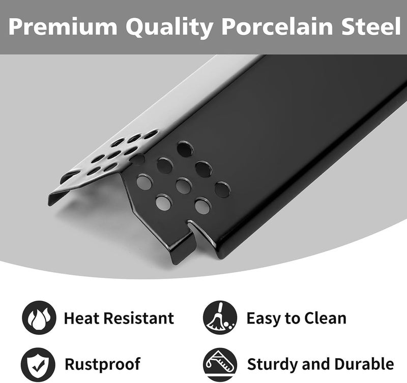 Barbqtime Grill Heat Plates Replacement Parts for Nexgrill, Porcelain Steel Heat Tents for Home Depot Nexgrill 5 Burner Gas Grill, 14.6" Flame Cover Replacement Parts for Nexgrill 720-0888 - Image 4